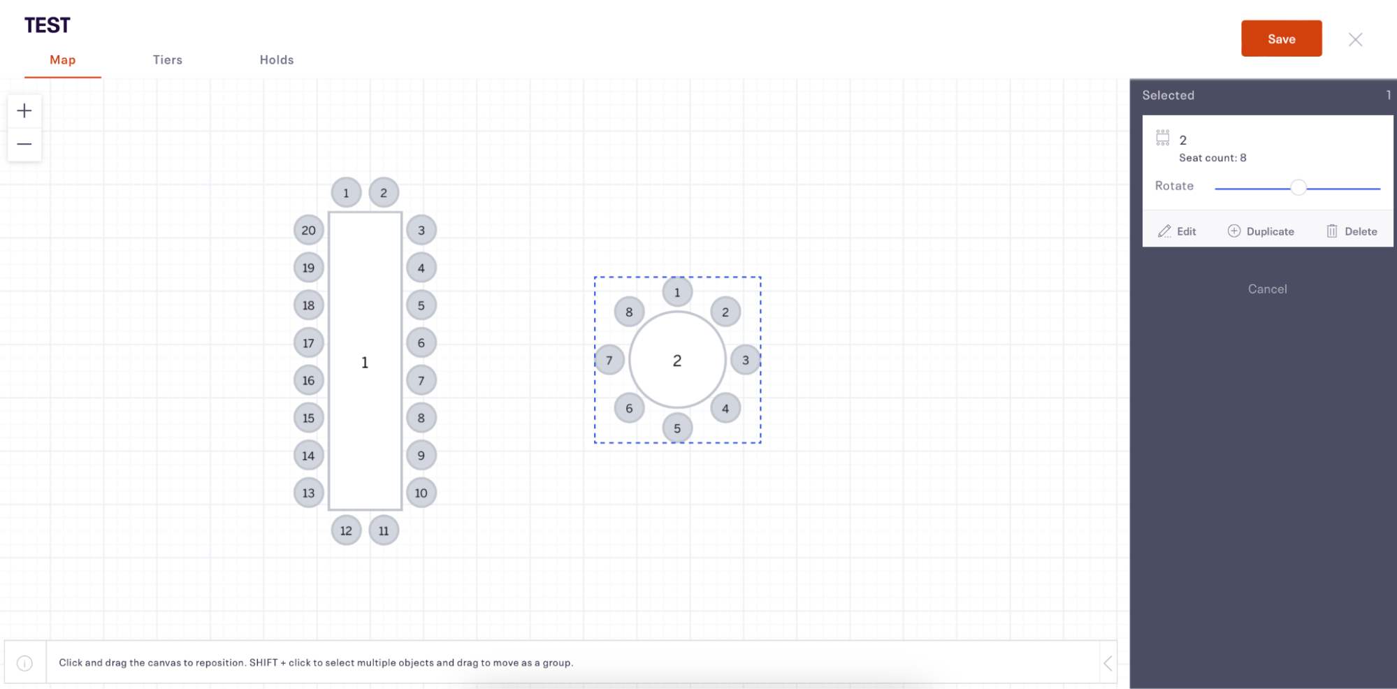Designing event layouts in Eventbrite
