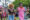 Female attendees at the Black Food Truck Festival